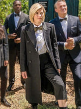 Jodie Whittaker Doctor Who Season 12 Black Coat